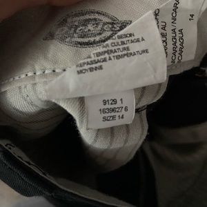 Black dickies size 14 in boys. Slim